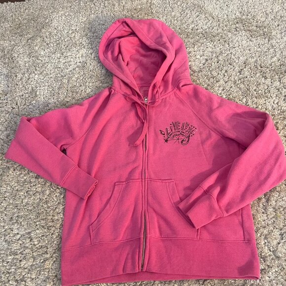Victoria's Secret Tops - RARE Y2K Victoria’s Secret Zodiac Rhinestone Zip Hoodie M